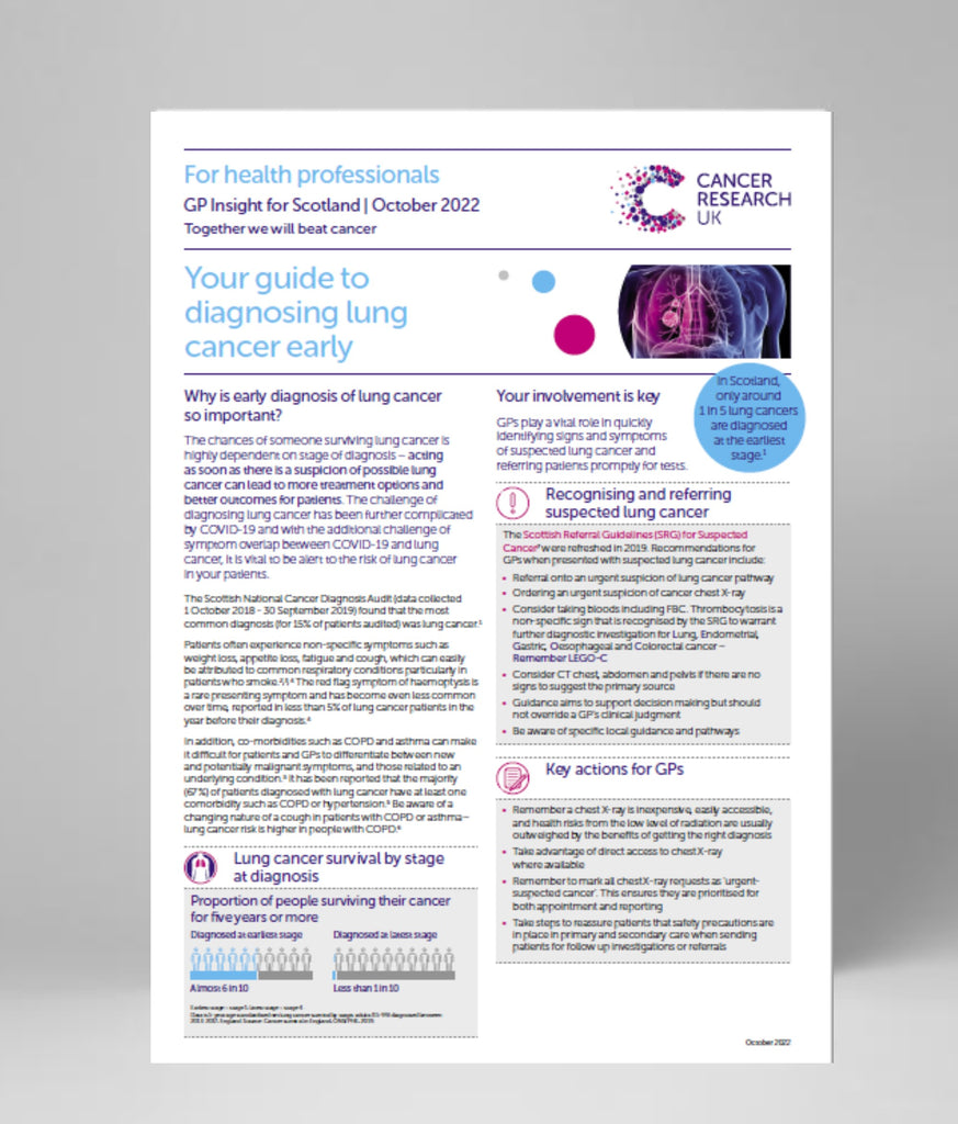 Diagnosing Lung Cancer Early (GPs - Scotland) - Cancer Insight