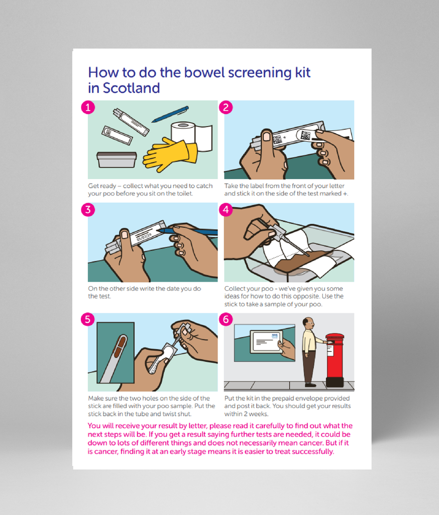 How to do the bowel screening kit (Scotland)