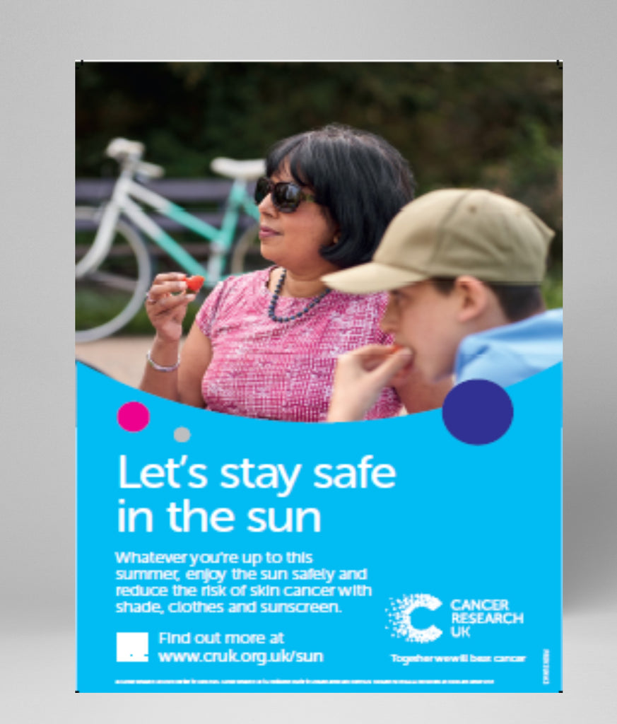 Let's stay safe in the sun - poster